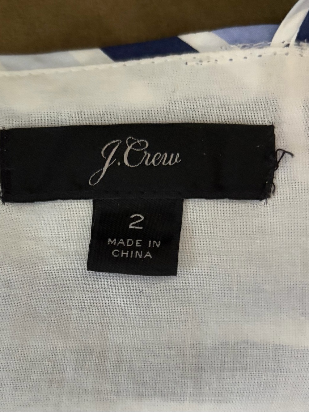 J. Crew Blue and White Striped Maxi Dress - Picture 3 of 3